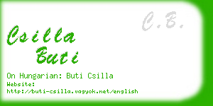 csilla buti business card